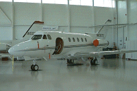 AMSA aircraft in hanger